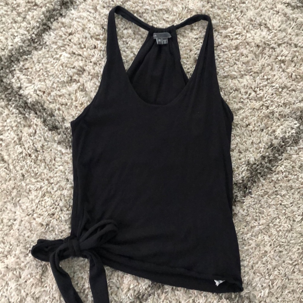 Vince racerback tank with side tie